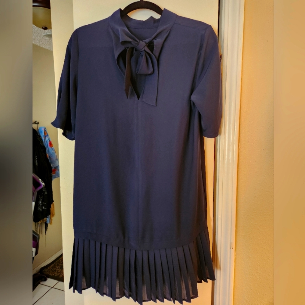Zara Navy Blue Dress Shirt